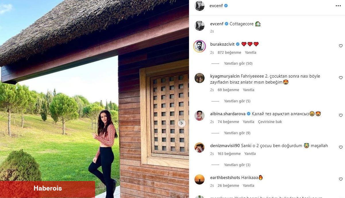 Kilolarından kurtuldu! Burak Özçivitle evli olan Fahriye Evcen'den doğum sonrası pozları...