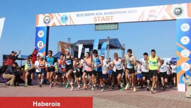 Kırgızistan'da ŞİÖ 4. Memleketler arası Issık Göl Maratonu koşuldu