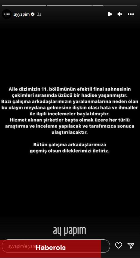 Kıvanç Tatlıtuğ ve Serenay Sarıkaya'nın dizisi Aile'nin setinde kaza! Ayrıntılar belirli oldu