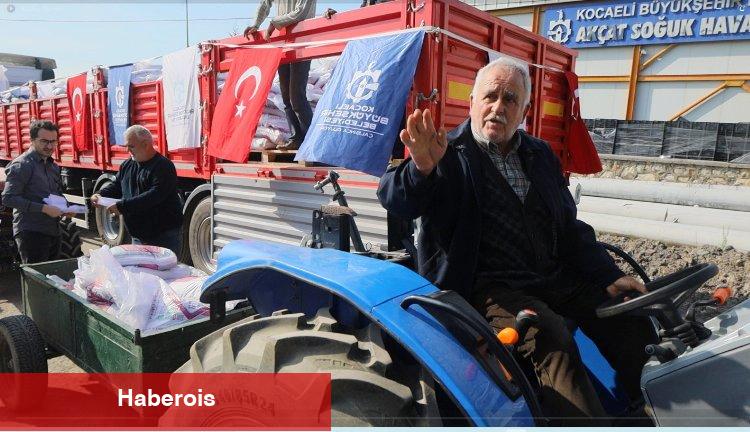 Kocaeli'den gübre desteği yüz güldürüyor
