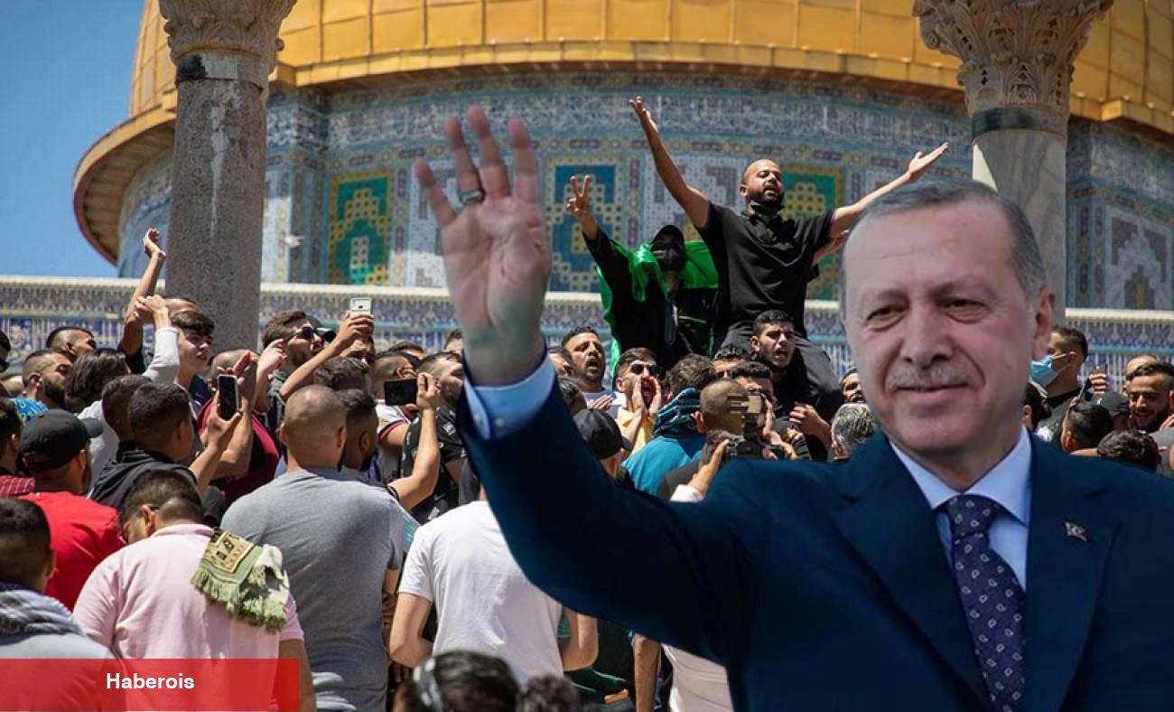 Lider Erdoğan'ın büyük zaferi sonrası Kudüs'teki Müslümanlar Mescid-i Aksa'ya akın etti!