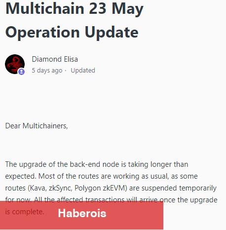 Multichain Olayı Büyüyor: Bu Altcoin Tedbir Almaya Başladı! - Haberois Multichain Olayı Büyüyor: Bu Altcoin Tedbir Almaya Başladı!
