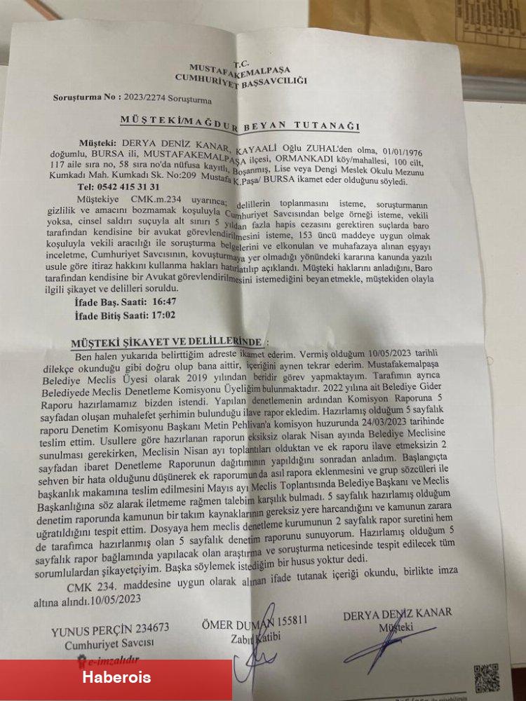 Mustafakemalpaşa Belediyesi’nde rapor skandalı!