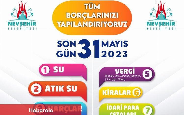 Nevşehir Belediyesi'nden yapılandırma uyarısı - Haberois Nevşehir Belediyesi'nden yapılandırma uyarısı