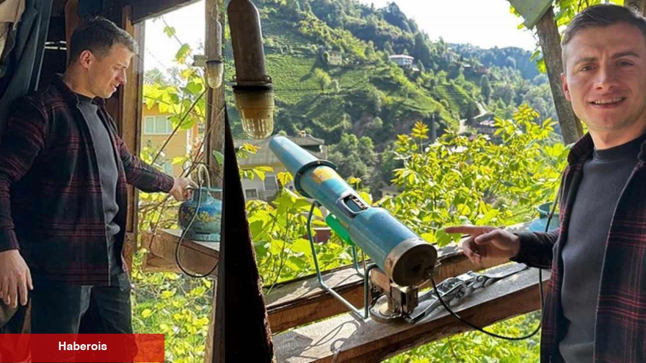 Patlama sesi köylülerin ödünü koparıyor! Rize'de ayı saldırısına karşı dededen kalma metot