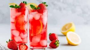 Sıcak havaların serinleten lezzeti, Çilekli Limonata!