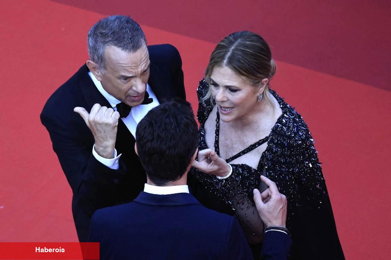 Tom Hanks'in kırmızı halıdaki gergin halleri dikkat çekti! Görevliyle tartışmış