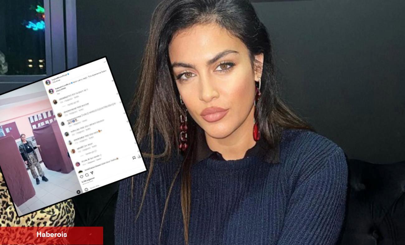 Tuğba Ekinci oy'unu görüntüye alıp paylaştı: Konu derinse içinden geç!