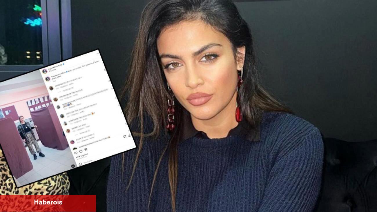 Tuğba Ekinci oy'unu görüntüye alıp paylaştı: Konu derinse içinden geç!