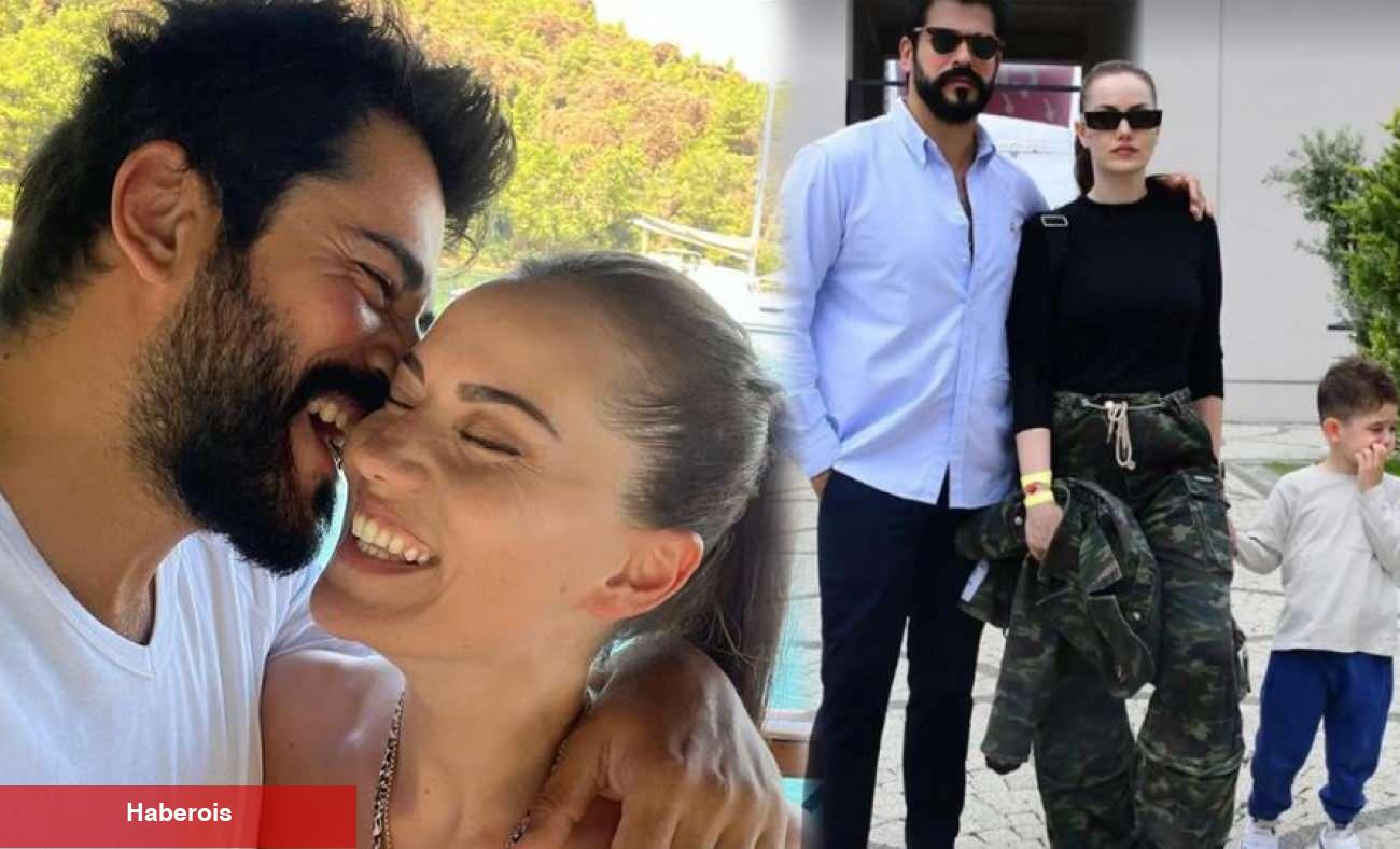 Ünlü çift şenlikte görüntülendi! Burak Özçivit ve Fahriye Evcen oğulları Karan'la birlikte...