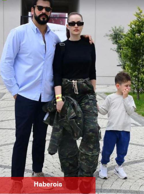 Ünlü çift şenlikte görüntülendi! Burak Özçivit ve Fahriye Evcen oğulları Karan'la birlikte...