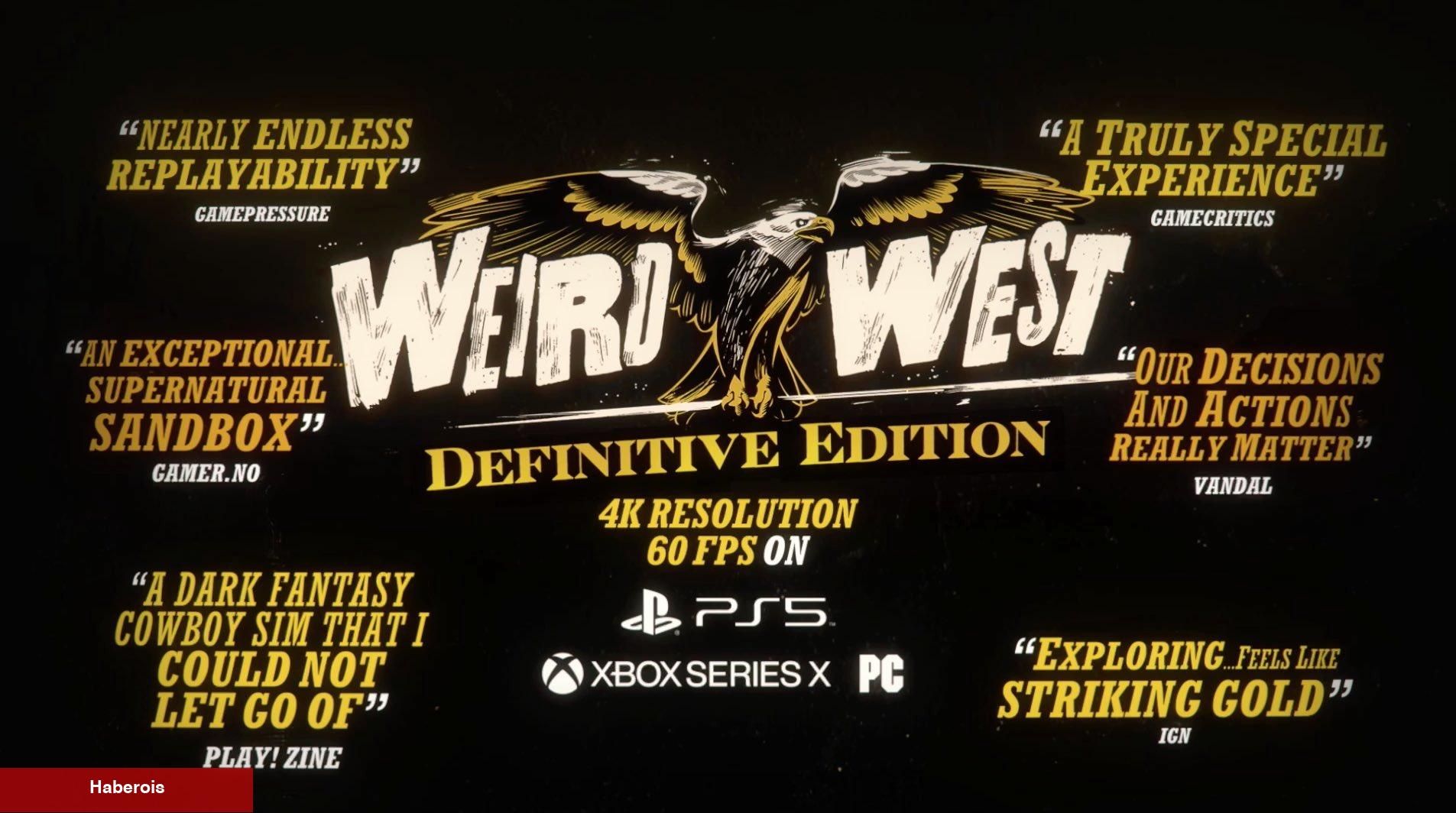 Weird West'in yeni kuşak sürüm çıkış tarihi açıklandı! 4K / 60 FPS'te oynanabilecek - Haberois Weird West'in yeni kuşak sürüm çıkış tarihi açıklandı! 4K / 60 FPS'te oynanabilecek