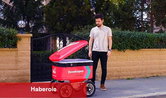 Yemeksepeti'nin Yemek Teslimat Robotu YEBO, Caddebostan Sokaklarına Döndü! - Haberois Yemeksepeti'nin Yemek Teslimat Robotu YEBO, Caddebostan Sokaklarına Döndü!