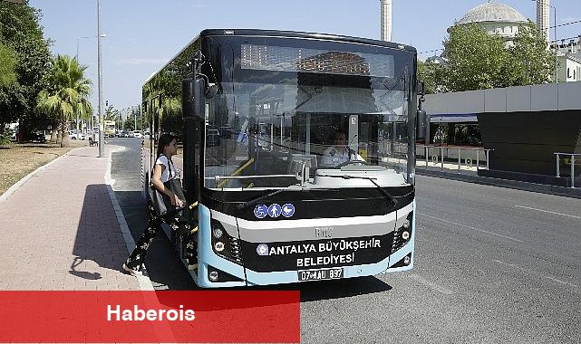 Antalya Büyükşehir Belediyesi'ne ait resmi plakalı toplu ulaşım araçları ve hafif raylı sistem araçları 4 günlük bayram tatilinde toplu ulaşımda ücretsiz yolcu taşıyacak. - Haberois Antalya Büyükşehir Belediyesi'ne ait resmi plakalı toplu ulaşım araçları ve hafif raylı sistem araçları 4 günlük bayram tatilinde toplu ulaşımda ücretsiz yolcu taşıyacak.