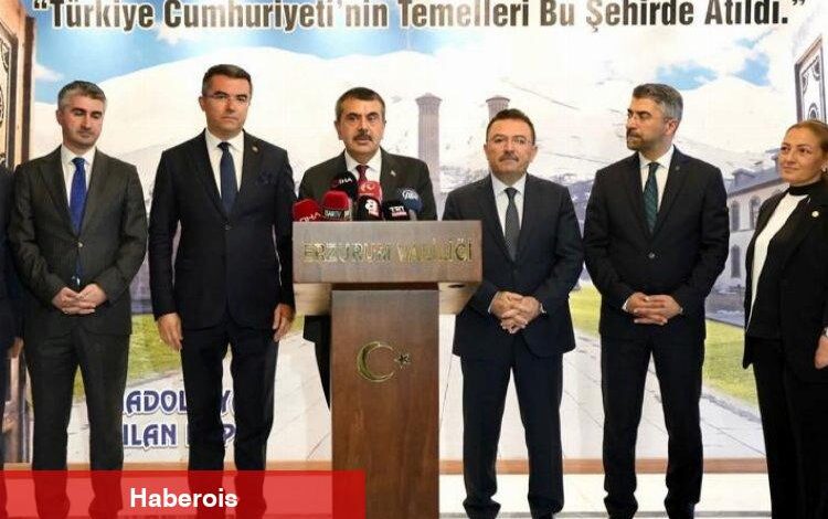 Bakan Tekin'den Erzurum Valiliği'ne ziyaret