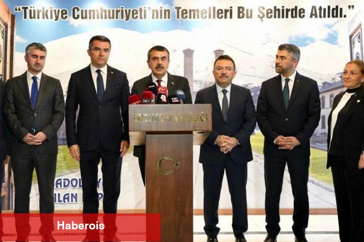 Bakan Tekin'den Erzurum Valiliği'ne ziyaret