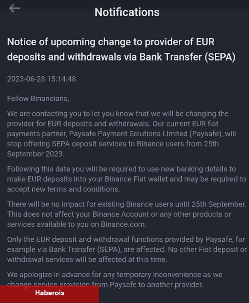 Binance Doğruladı: Ortağı, Dayanağını Sonlandırıyor!