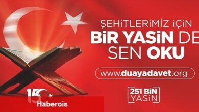 "Bir Yasin de Sen Oku" çağrısı yapıldı