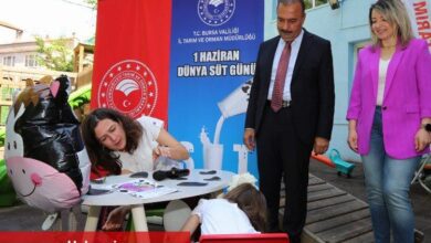 Bursa'da öğrencilere süt tüketimine eğlenceli teşvik
