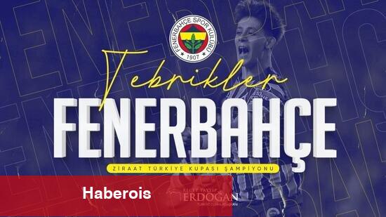 Cumhurbaşkanı Erdoğan'dan Fenerbahçe tebrik iletisi