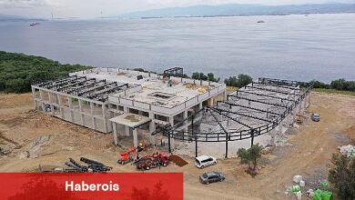Darıca Millet Bahçesi 3. Etap'ta Millet Kıraathanesinin kaba inşaatı tamam