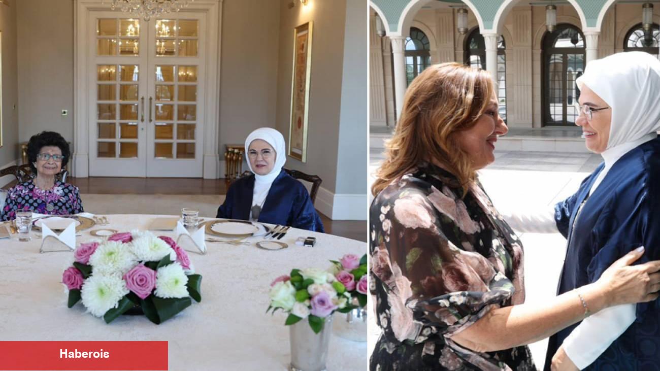 Emine Erdoğan Eski Ürdün ile Malezya Başbakanı'nın eşini ağırladı