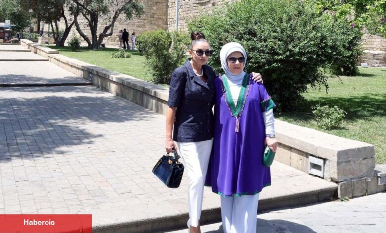 Emine Erdoğan Mehriban Aliyeva ile Bakü İçerişehir'i ziyaret etti - Haberois Emine Erdoğan Mehriban Aliyeva ile Bakü İçerişehir'i ziyaret etti