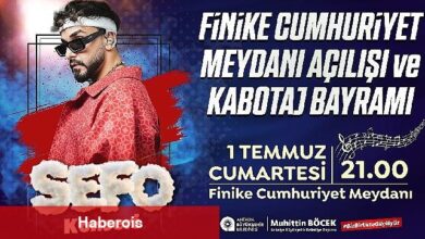 Finike Cumhuriyet Meydanı Sefo konseri ile açılıyor