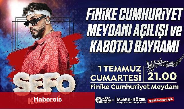 Finike Cumhuriyet Meydanı Sefo konseri ile açılıyor - Haberois Finike Cumhuriyet Meydanı Sefo konseri ile açılıyor