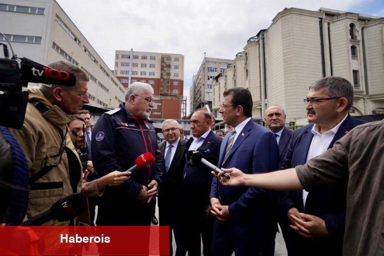 İmamoğlu, yangın bölgesinde incelemelerde bulundu