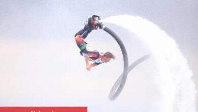 Kocaeli'de su jeti ve Flyboard Şampiyonası nefes kesti