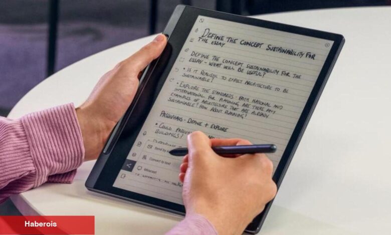Lenovo’nun yeni elektronik not defteri Avrupa’ya ulaştı - Haberois Lenovo’nun yeni elektronik not defteri Avrupa’ya ulaştı