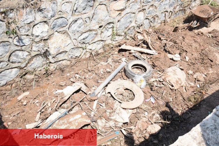Manisa'da dere yatağından çıkan atıklar pes dedirtti!