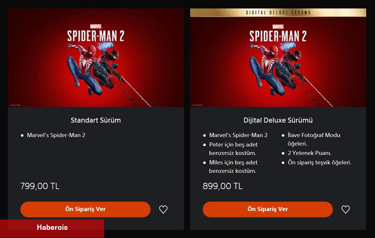Marvel's Spider-Man 2'nin Türkiye Fiyatı Belirli Oldu! Beklenenden Ucuz - Haberois Marvel's Spider-Man 2'nin Türkiye Fiyatı Belirli Oldu! Beklenenden Ucuz