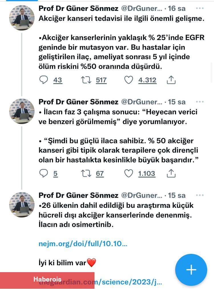 Prof. Dr. Sönmez ‘Akciğer Kanseri Hapı’ Araştırma Sonucunu Paylaştı!