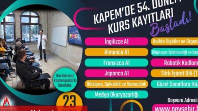 Yeni dönem KAPEM kurs kayıtları başladı