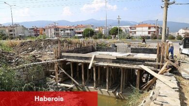 Akçay Pina Deresi'ne yeni köprü yapılıyor