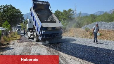 Alanya Beldibi yolunda asfalt çalışmaları başladı