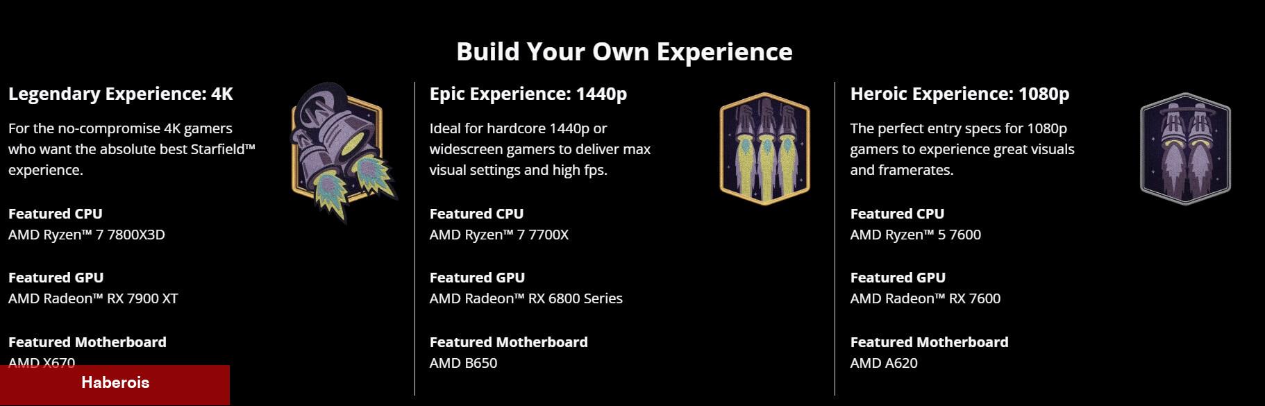 AMD, Starfield için 1080p, 1440p ve 4K Sistem İhtiyaçlarını Paylaştı - Haberois AMD, Starfield için 1080p, 1440p ve 4K Sistem İhtiyaçlarını Paylaştı