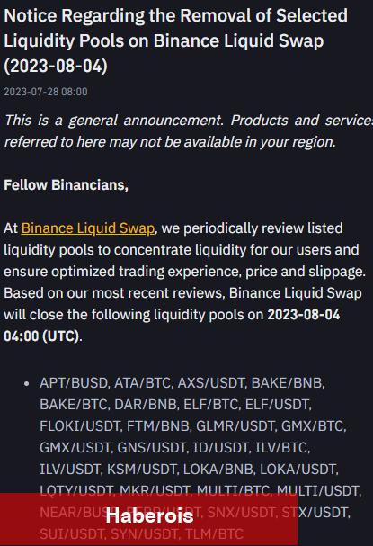 Binance’den 31 Altcoin İçin Delist Kararı: Bu Tarih Son! - Haberois Binance’den 31 Altcoin İçin Delist Kararı: Bu Tarih Son!