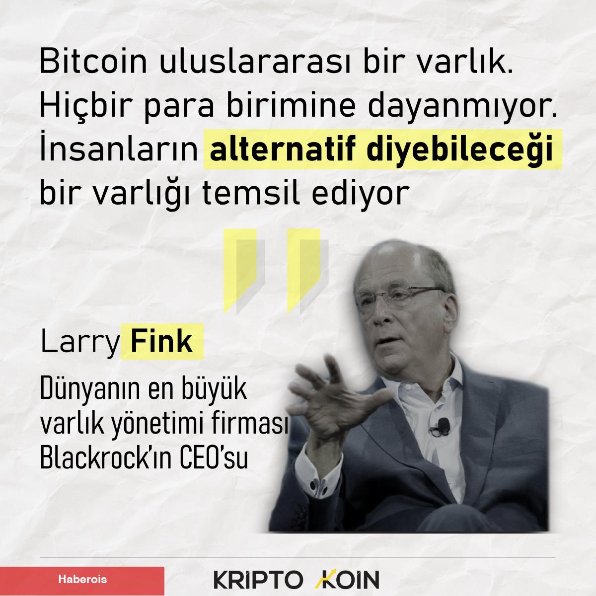 BlackRock CEO’sundan Bitcoin Açıklaması! - Haberois BlackRock CEO’sundan Bitcoin Açıklaması!