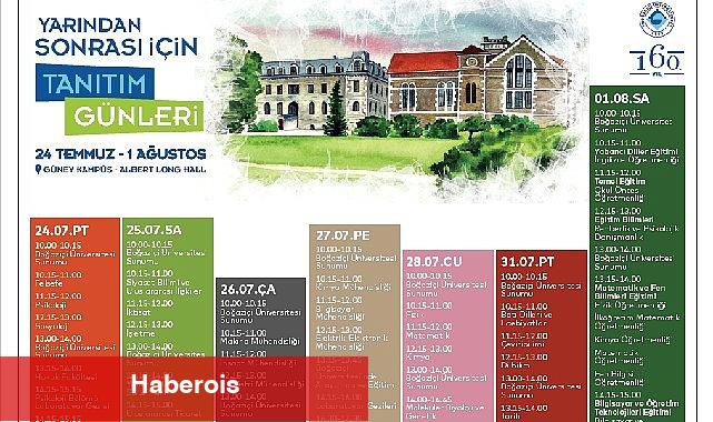 Boğaziçi Üniversitesi Tanıtım Günleri 24 Temmuz-1 Ağustos'ta Güney Kampüs'te gerçekleşecek - Haberois Boğaziçi Üniversitesi Tanıtım Günleri 24 Temmuz-1 Ağustos'ta Güney Kampüs'te gerçekleşecek