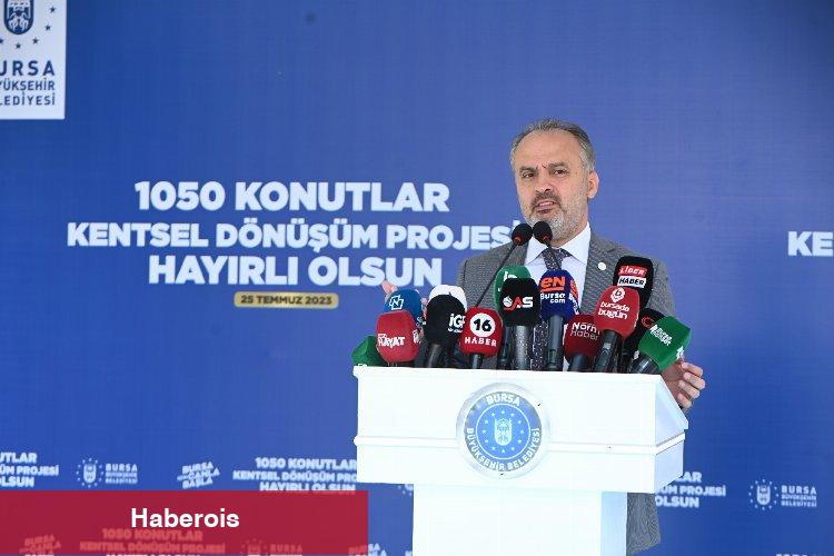 Bursa 1050 Konutlar'da dönüşüm 'resmen' başladı