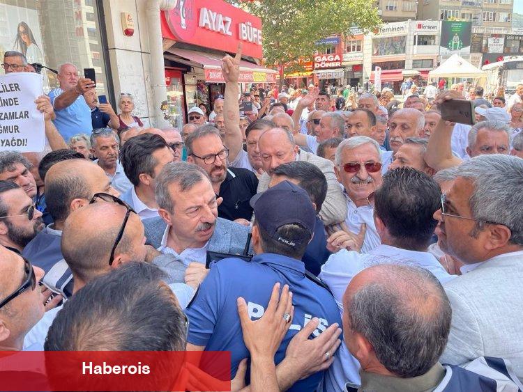 Bursa'da zam protestosunda bidonlu arbede!