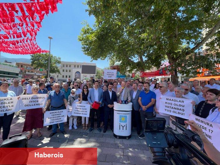 Bursa'da zam protestosunda bidonlu arbede!
