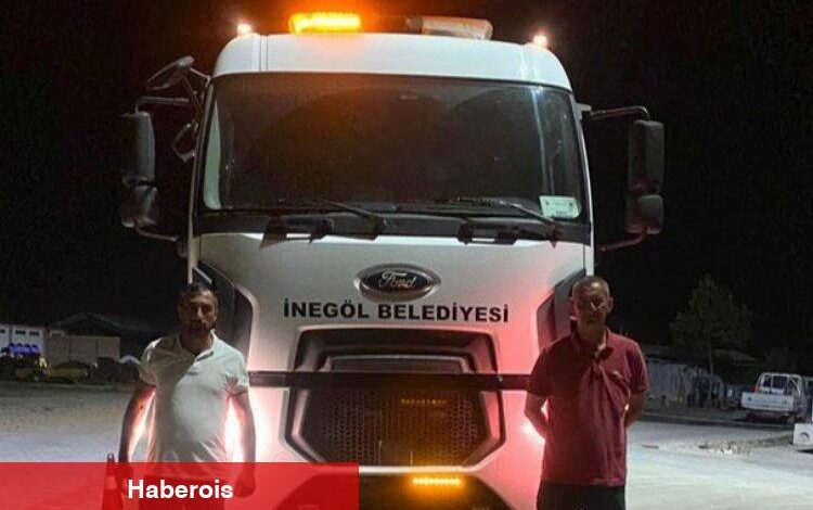 Çanakkale'deki yangına İnegöl takviyesi - Haberois Çanakkale'deki yangına İnegöl takviyesi