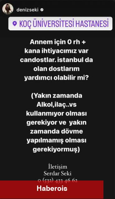 Deniz Seki'den korkutan paylaşım! "Dua edin annemize" diyerek duyurdu
