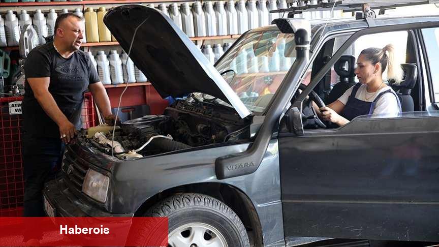 Eşi hastalanınca tamirhanenin başına geçti, 'Kezban Usta' oldu