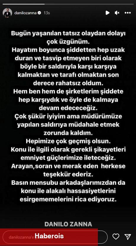 Eski çalışanları tarafından darp edilmişti! Danilo Şef son durumu hakkında bilgi verdi