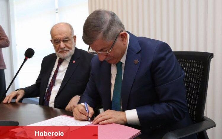 Gelecek 'Saadet'e erdi! İttifakın protokolü imzalandı - Haberois Gelecek 'Saadet'e erdi! İttifakın protokolü imzalandı